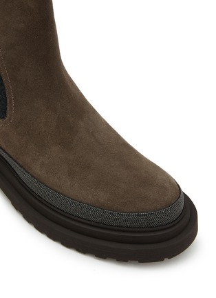 Detail View - Click To Enlarge - BRUNELLO CUCINELLI - Suede Chelsea Boots