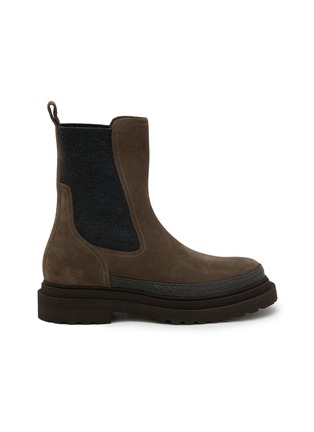 Main View - Click To Enlarge - BRUNELLO CUCINELLI - Suede Chelsea Boots