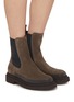 Figure View - Click To Enlarge - BRUNELLO CUCINELLI - Suede Chelsea Boots
