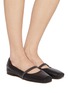 Figure View - Click To Enlarge - BRUNELLO CUCINELLI - Monili Strap Leather Mary Jane Flat