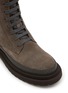 Detail View - Click To Enlarge - BRUNELLO CUCINELLI - Monili Embellished Suede Combat Boots