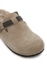 Detail View - Click To Enlarge - BRUNELLO CUCINELLI - Monili Strap Suede Boston Slide