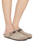 Figure View - Click To Enlarge - BRUNELLO CUCINELLI - Monili Strap Suede Boston Slide