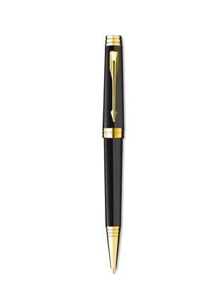 Main View - Click To Enlarge - PARKER - Premier matte black gold-tone trim ballpoint pen