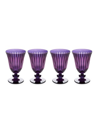 Main View - Click To Enlarge - L'OBJET - Prism Wine Glass Set of 4 — Purple