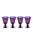 Main View - Click To Enlarge - L'OBJET - Prism Wine Glass Set of 4 — Purple