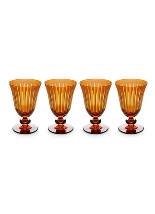 Main View - Click To Enlarge - L'OBJET - Prism Wine Glass Set of 4 — Amber