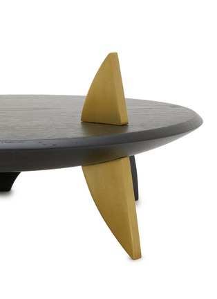 Detail View - Click To Enlarge - L'OBJET - X Kelly Behun Platter On Stand — Blackened Oak