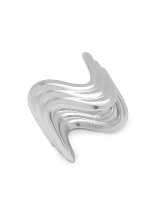 Detail View - Click To Enlarge - L'OBJET - Ripple Napkin Rings — Platinum