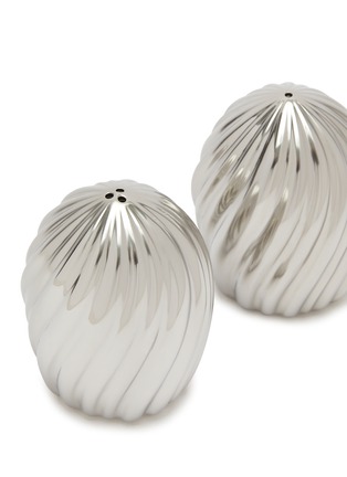 Detail View - Click To Enlarge - L'OBJET - Ripple Spice Jewels Shaker Set of 2 — Platinum