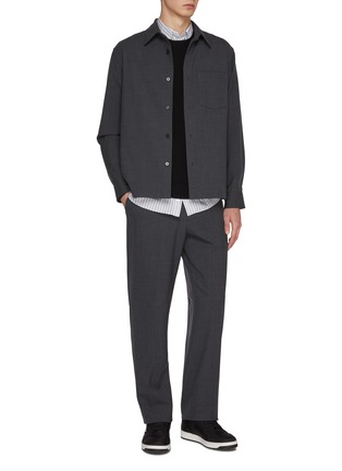 Figure View - Click To Enlarge - THEORY - Waffle Cashmere Knit Sweater