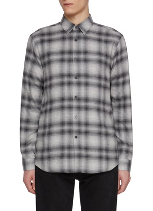 Main View - Click To Enlarge - THEORY - Irving Cotton Plaid Shirt