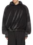 Main View - Click To Enlarge - JUUN.J - Brushed Cotton Twist Hoodie