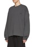 Detail View - Click To Enlarge - JUUN.J - Back String Tunnel Puckered Cotton Sweatshirt