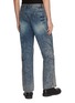 Back View - Click To Enlarge - JUUN.J - Medium Wash Cotton Straight Leg Jeans