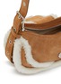 Detail View - Click To Enlarge - OSOI - Hobo Brocle Shearling Crossbody Bag