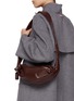 Figure View - Click To Enlarge - LEMAIRE - Small Soft Croissant Leather Bag