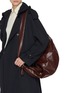 Figure View - Click To Enlarge - LEMAIRE - Large Soft Croissant Paper Leather Shoulder Bag