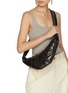 Figure View - Click To Enlarge - LEMAIRE - Small Croissant Coated Cotton Crossbody Bag