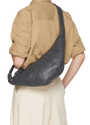 Figure View - Click To Enlarge - LEMAIRE - Medium Croissant Leather Bag