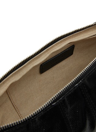 Detail View - Click To Enlarge - LEMAIRE - Medium Croissant Coated Cotton Crossbody Bag