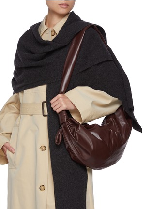 Figure View - Click To Enlarge - LEMAIRE - Medium Soft Croissant Leather Bag