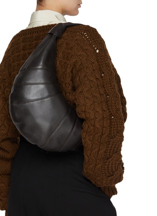 Figure View - Click To Enlarge - LEMAIRE - Fortune Croissant Leather Shoulder Bag