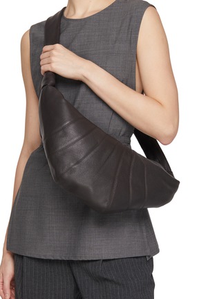 Figure View - Click To Enlarge - LEMAIRE - Medium Croissant Leather Bag