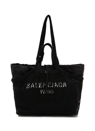 Main View - Click To Enlarge - BALENCIAGA - 24/7 Canvas Fishnet Tote Bag