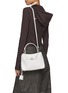 Front View - Click To Enlarge - BALENCIAGA - Mini Rodeo Leather Handbag