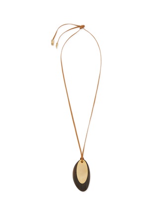 Main View - Click To Enlarge - CATH•S - Golden Bronze Point And Horn Necklace