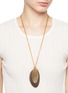 Figure View - Click To Enlarge - CATH•S - Golden Bronze Point And Horn Necklace