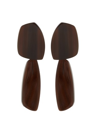 Main View - Click To Enlarge - CATH•S - Double Alpha Pin Earrings