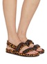 Figure View - Click To Enlarge - RODO - Pony Leather Sandals