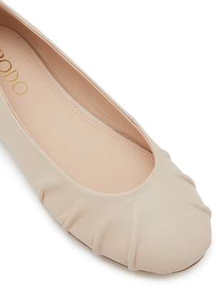 Detail View - Click To Enlarge - RODO - Round Toe Leather Ballerina+R30 Flats