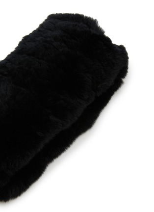 Detail View - Click To Enlarge - YVES SALOMON - Rex Rabbit Fur Bandeau