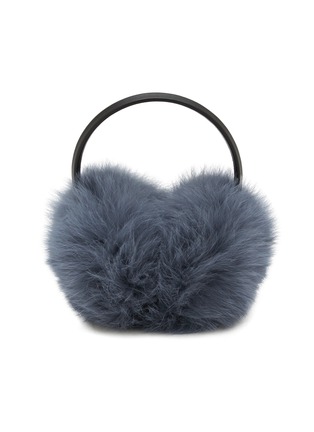 Main View - Click To Enlarge - YVES SALOMON - Fox Fur Lamb Leather Earmuffs