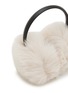 Detail View - Click To Enlarge - YVES SALOMON - Fox Fur Lamb Leather Earmuffs