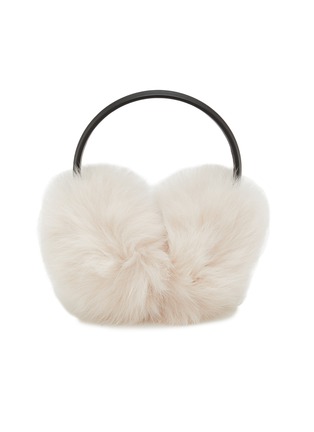 Main View - Click To Enlarge - YVES SALOMON - Fox Fur Lamb Leather Earmuffs