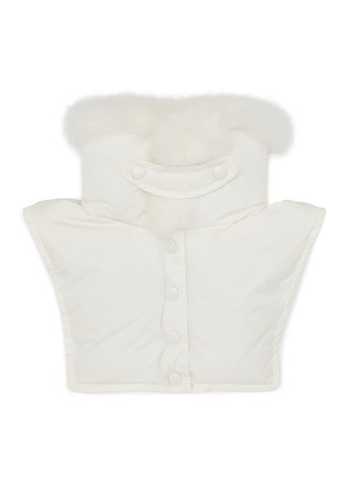 Main View - Click To Enlarge - YVES SALOMON - Padded Bib Fox Fur Collar