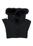 Main View - Click To Enlarge - YVES SALOMON - Padded Bib Fox Fur Collar