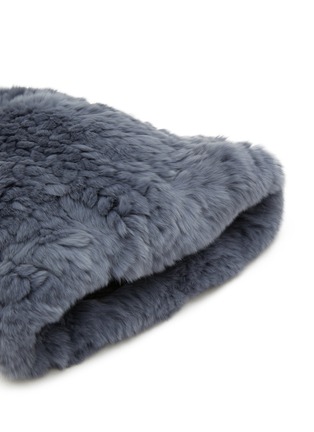 Detail View - Click To Enlarge - YVES SALOMON - Rex Rabbit Fur Beanie