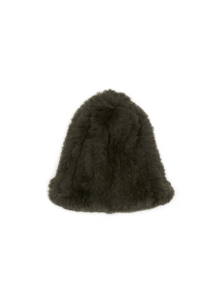 Main View - Click To Enlarge - YVES SALOMON - Rex Rabbit Fur Beanie