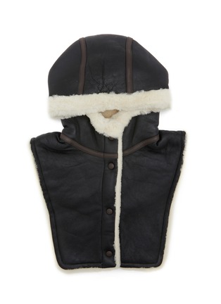 Main View - Click To Enlarge - YVES SALOMON - Hooded Lamb Shearling Collar