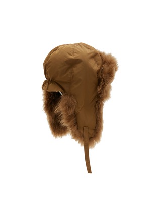 Figure View - Click To Enlarge - YVES SALOMON - Lamb Fur Aviator Hat