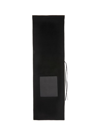 Main View - Click To Enlarge - YVES SALOMON - Leather Pocket Cashmere Wool Scarf