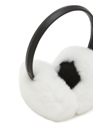 Detail View - Click To Enlarge - YVES SALOMON - Rex Rabbit Fur Earmuffs