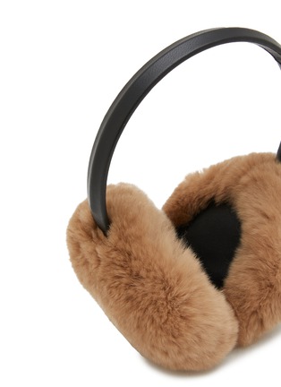 Detail View - Click To Enlarge - YVES SALOMON - Rex Rabbit Fur Earmuffs