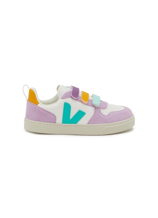 Main View - Click To Enlarge - VEJA - V-10 Velcro Leather Kids Sneakers