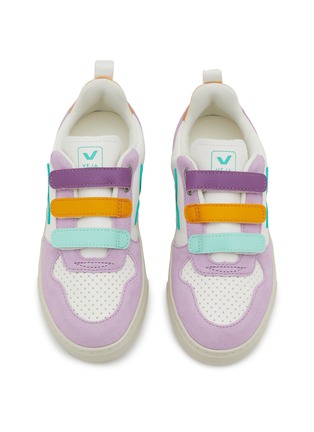 Figure View - Click To Enlarge - VEJA - V-10 Velcro Leather Kids Sneakers